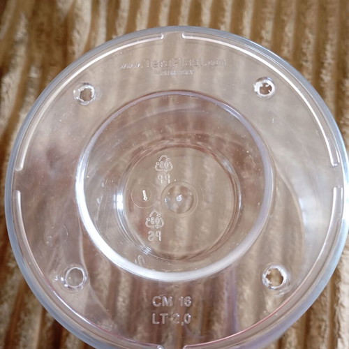 Teraplast transparent plastic orchid pot new 2 liters