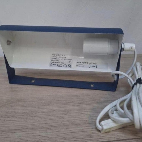 Happylight bedlamp blue vintage, used, E14 fitting