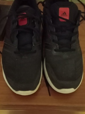 Adidas men's athletic shoes like new, size 44, blue and red