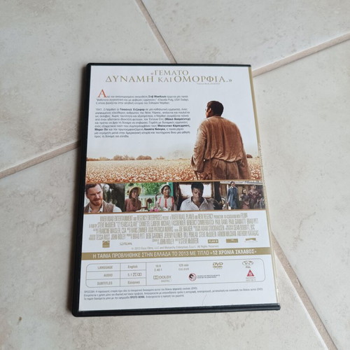 12 Years a Slave DVD used, drama biography with subtitles