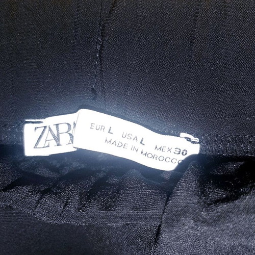 Zara black palazzo pants new Large/XLarge elastic fit