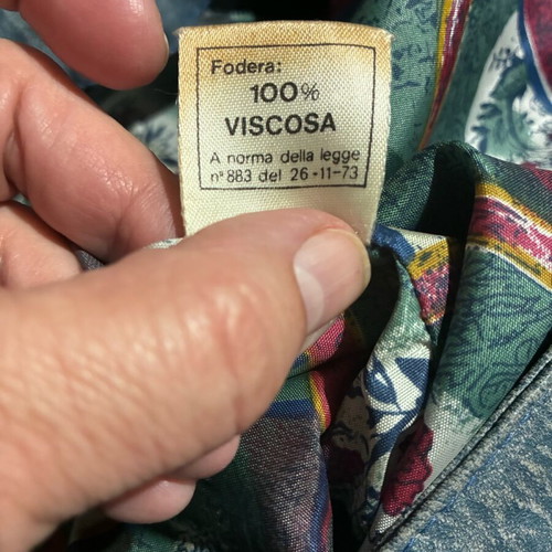 Real camel leather jacket like new, gray and blue