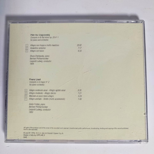 Pianoforte 2 like new, classical music CD with Tchaikovsky and Liszt