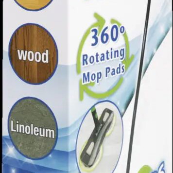 Cyclonic Mop set with 6 microfiber pads, new