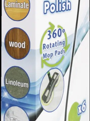 Cyclonic Mop set with 6 microfiber pads, new