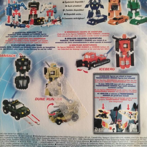 Transformers Armada Mini Con figures like new with comic