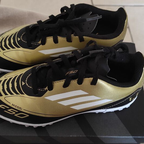 Adidas F50 Messi Gold Football Shoes Size 32 Like New