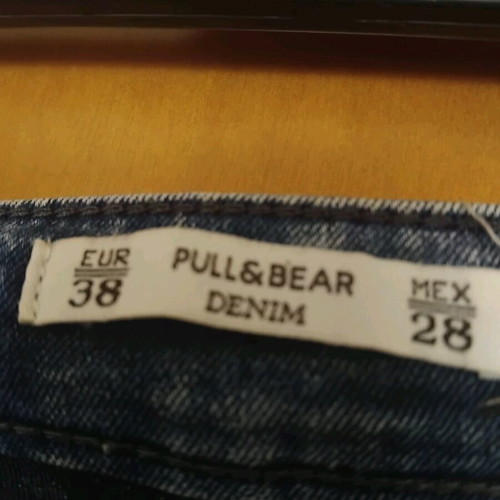 Pull and Bear denim leggings like new, blue, elastic