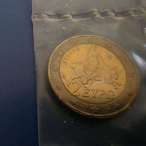 Euro coins set 8 pieces new with 2 euro mint mark error from Greece
