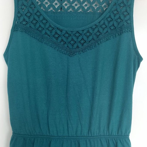 Maxi dress Esmara like new, petrol with lace top