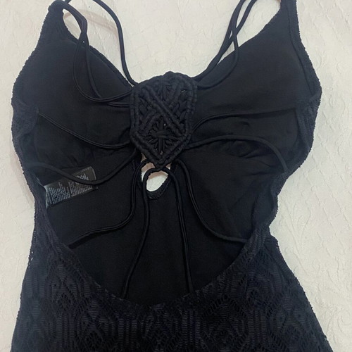 Accessorize black one-piece swimsuit like new, size XS
