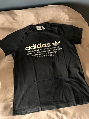 Adidas short-sleeve shirt used, size S, black