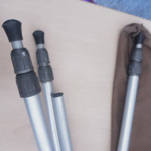Adjustable metal-aluminum camera tripod up to 130 cm