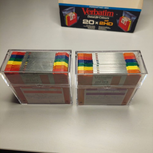 Verbatim DataLife Colours 3.5" Floppy Disks pack of 24 like new