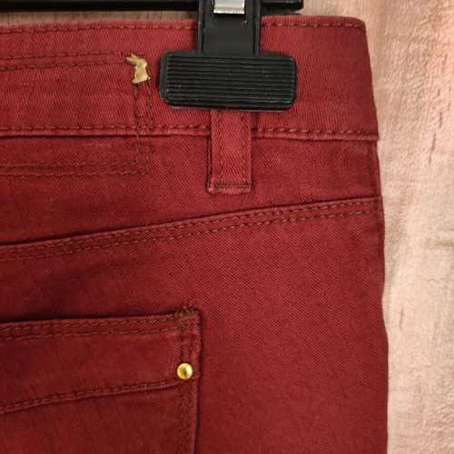 Tally Weijl brick red denim shorts used, size 40
