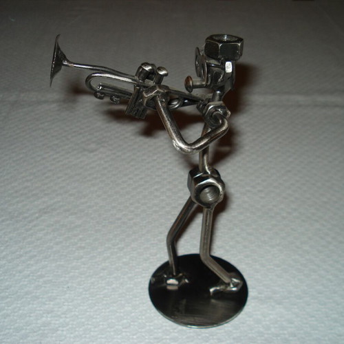 Metal decorative item used 18cm 12cm 6cm 250g