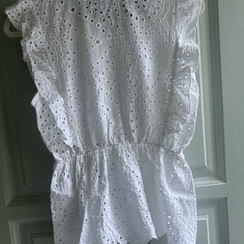 Lungo L'Arno Broderie Anglaise White Top Medium like new
