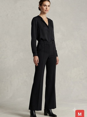 Pants size M like new, black, elastic fabric