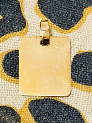 Χρυσή ταυτότητα λαιμού 13 καρατίων καινούργια, χρυσαφί