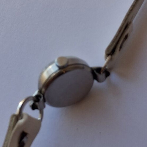 Omega 1930 women's mechanical watch used, Swiss, gray beige