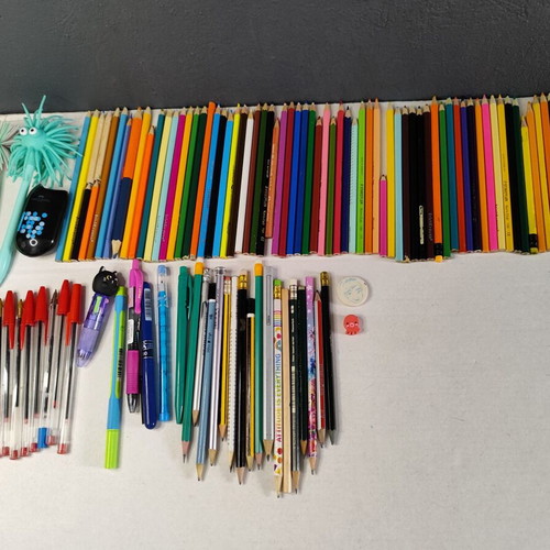 Stationery set used with markers, colored pencils, stickers, and more