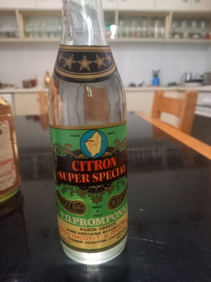 Citron Super Special liqueur T.D. Promponas Naxos sealed