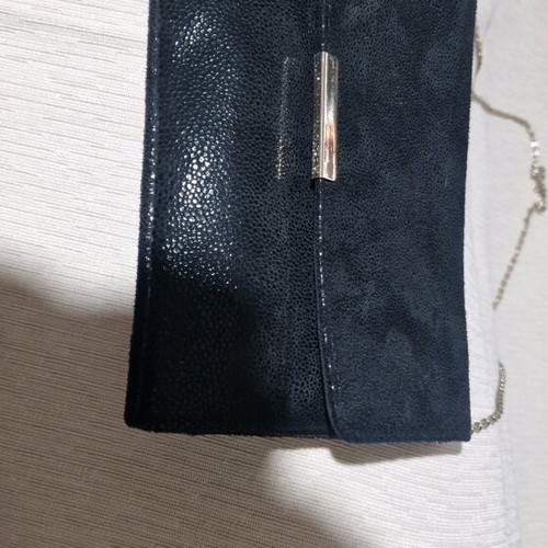 Accessorize black clutch shoulder bag like new with chain