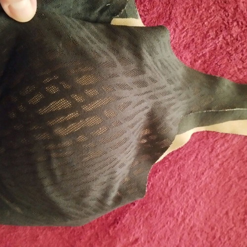 Soft bra large used, black