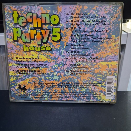 Techno Party 5 House CD used, electronic compilation