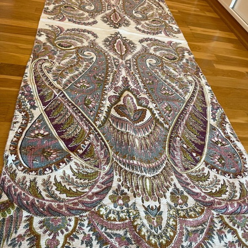 Zara Home cotton runner rug used 195 x 68