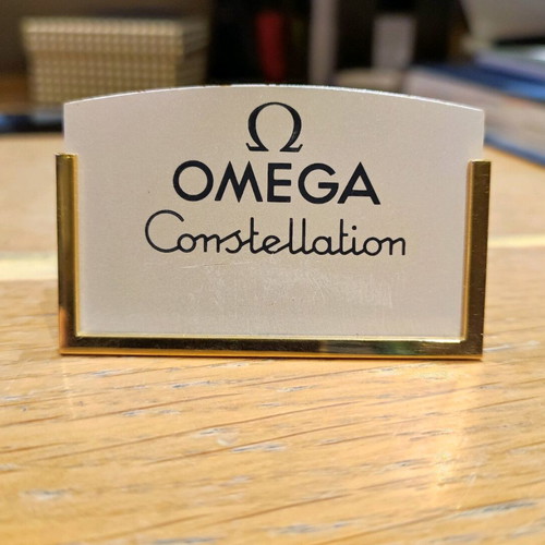 Omega Constellation small logo stand used