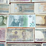 Used banknotes from various countries