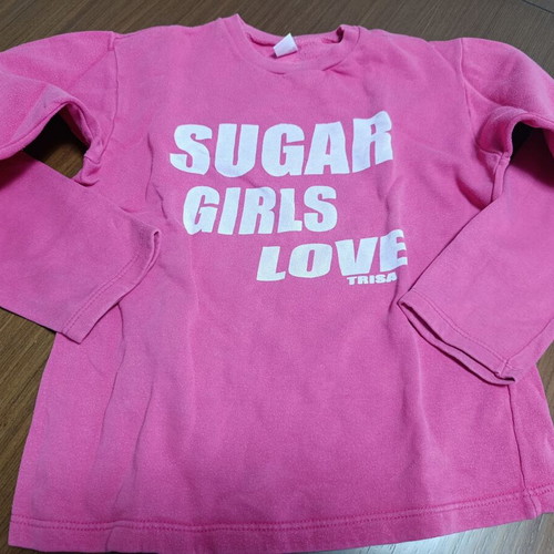 Girls' pink sweatshirt used, size 164 cm for 14 years