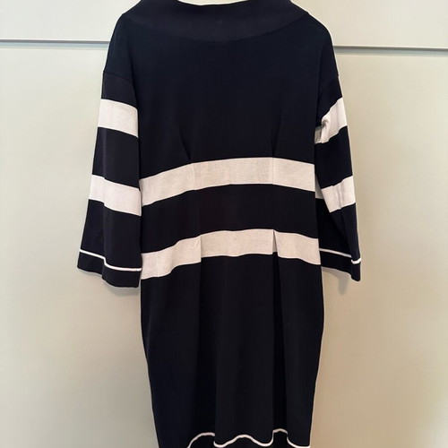 Navy dress like new with pleats, size M