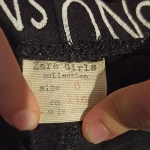 Zara kids pajama pants new, black with Christmas designs