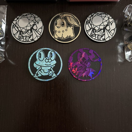 Pokémon Sleeves with Coins and Dice new from Pitch Black and Chaos Rising ETB