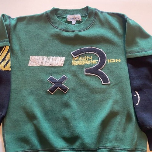 Sports House Junior green and dark blue kids sweatshirt size 8