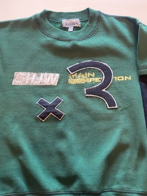 Sports House Junior green and dark blue kids sweatshirt size 8