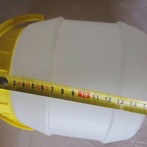 Set of 2 plastic jars with lid 3000ml, new