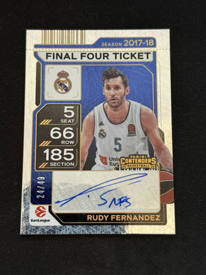 Κάρτα Panini Euroleague Contenders 25/26 Rudy Fernandez Final Four Ticket καινούργια