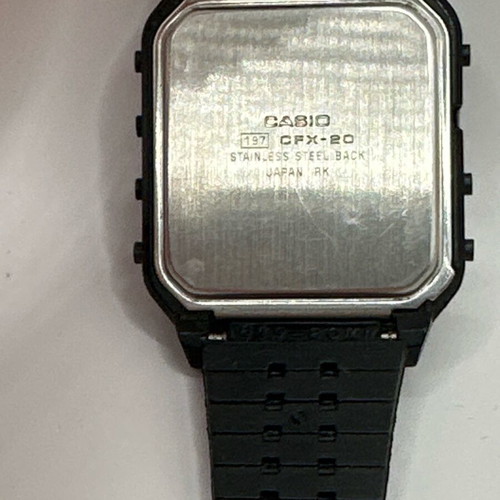 Casio CFX-20 Scientific 197 used men's black wristwatch