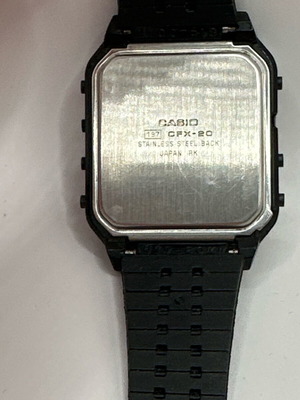 Casio CFX-20 Scientific 197 used men's black wristwatch