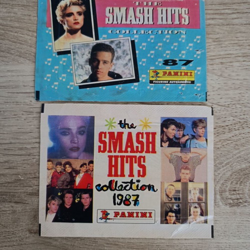 Panini Smash Hits 1987 packs used, Italian and English edition