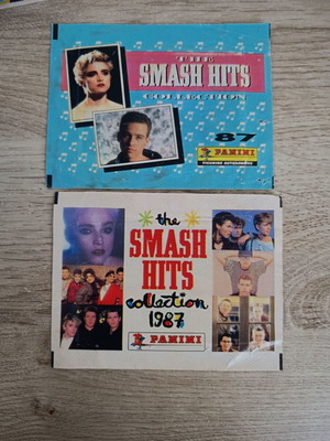 Panini Smash Hits 1987 packs used, Italian and English edition