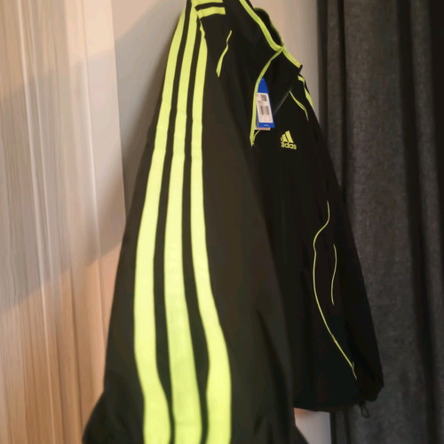 Adidas Teamgeist Adicolor No2XL tracksuit jacket new black with fluorescent details