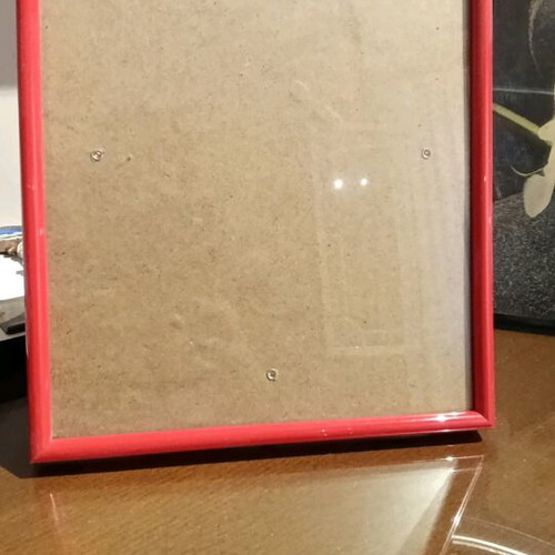 Set of frames with 3d rose image and used frame