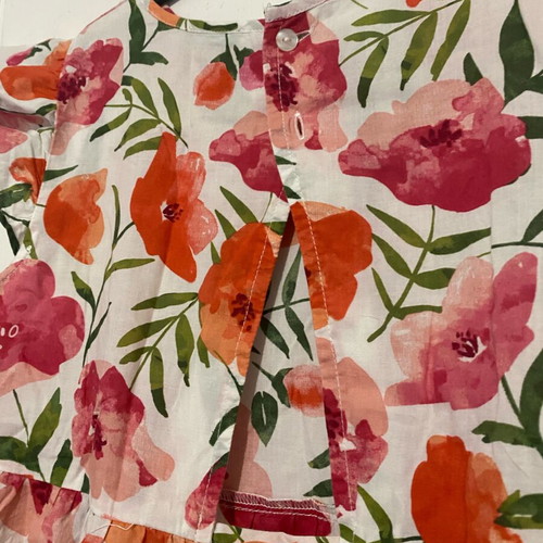 Benetton printed summer dress like new with ruffle sleeve