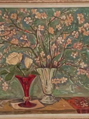 Oil painting Giorgos Velissaridis used 77x97 cm