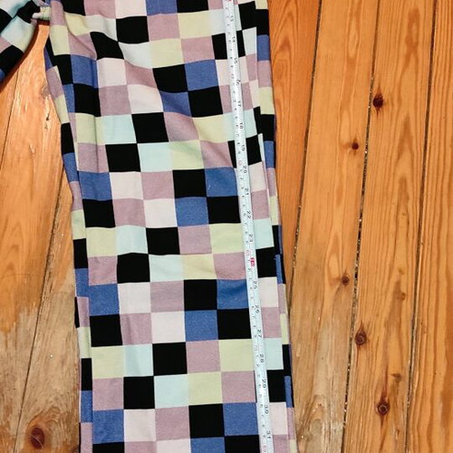Motherboard Checkered Pixel Print Jeans Ragged Priest like new, multicolor