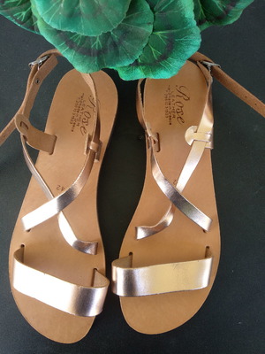 Δερμάτινα σανδάλια καινούργια, χειροποίητα, μέγεθος 42